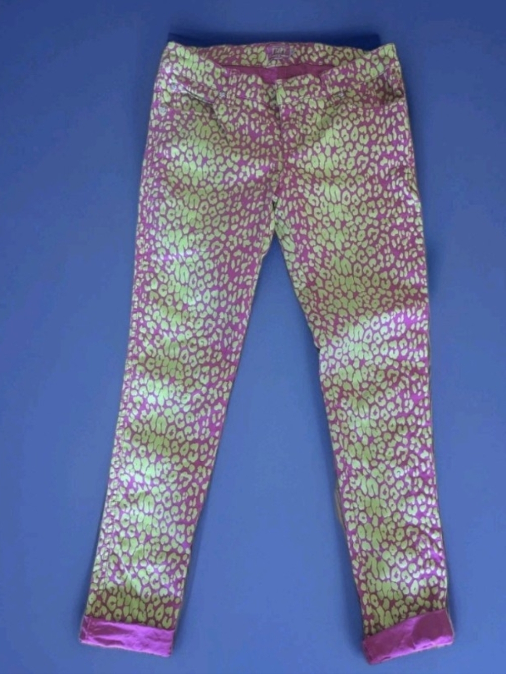 TRIPP NYC DANG GOODMAN LEOPARD HOT PINK    SKINNY JEANS PANTS PUNK, Sz 9